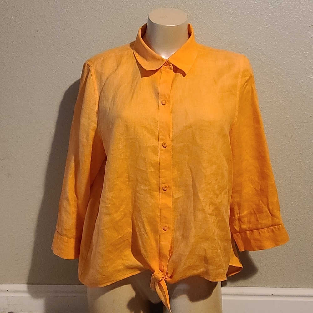 Chico's 3/4 sleeve button down